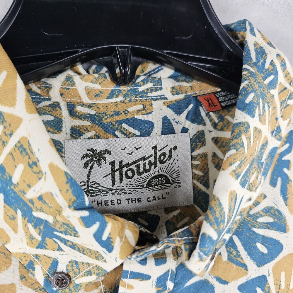 Howler Bros Mens Xl Mansfield‎ Shirt Hawaiian Button Up Short Sleeve NEW - Picture 2 of 6